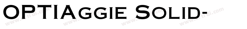 OPTIAggie Solid字体转换